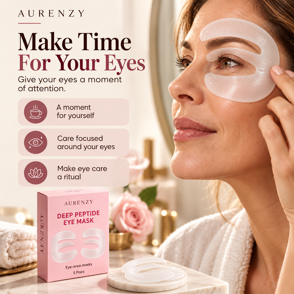 Aurenzy Deep Peptide Eye Masks