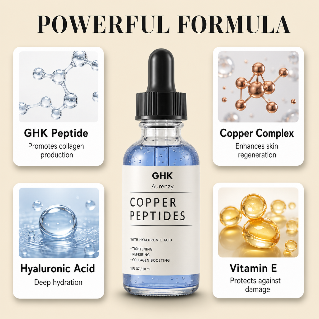 Aurenzy GHK Cu Peptide Serum